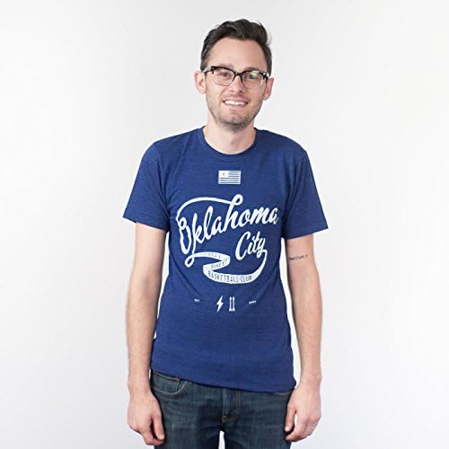 Unisex Men and Women Americas Finest Tee Shirt OKC Oklahoma City Adult Navy Triblend by Shop Good