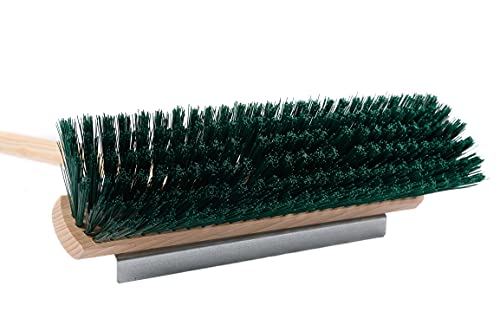 BawiTec Gärtnerbesen Gartenbesen 40cm grün mit Kratzleiste und Stiel 140cm 160cm Kehrbesen (mit Stiel 140cm) Kratzbesen – Bild 6