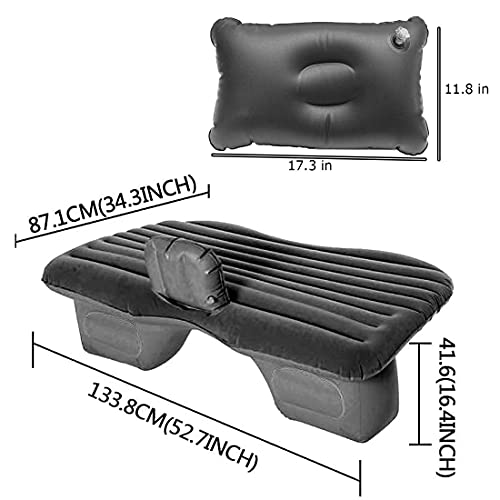 Inflatable Car Air Mattress, Back Seat Bed Mattress for Car Camping