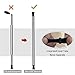 Collapsible Straws, CLEYCYE Folding Drinking Straws Stainless Steel 2pack - Reusable Straws with Case and Fits Key-ring – with BPA Free Silicone Straw Lining Best Gift Home Office Travel Final Straws