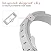 HWHMH Colorful Silicone Replacement Secure Band with Chrome Watch Clasp and Fastener Buckle for Fitbit Alta HR and Alta - Fix The Tracker Fall Off Problem (3PCS: Music&Lace&Cat)
