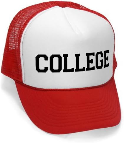 COLLEGE - bluto funny joke frat party Mesh Trucker Cap Hat, Red
