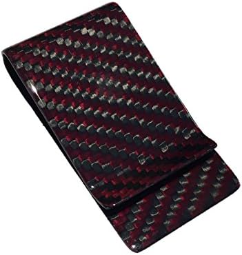 Genuine Carbon Fiber Money Clip (red)