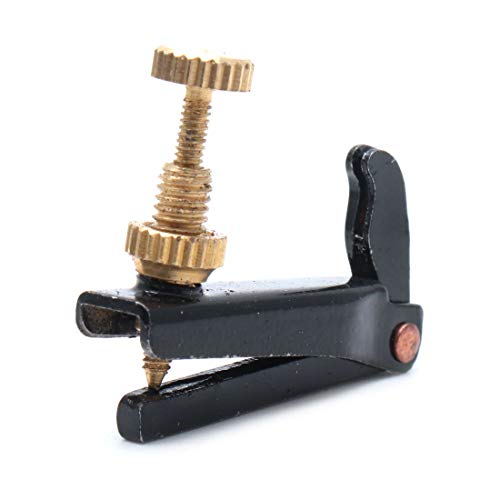 Timiy Violin Fine Tuners String Hook Adjuster 4-Pack Black with String - Thumbnail 4