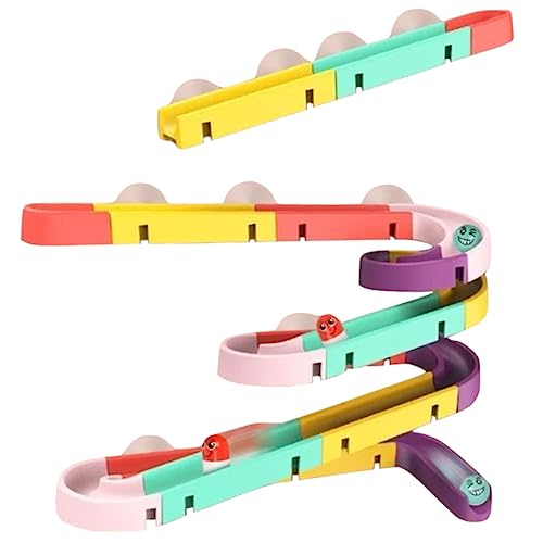 GETAJGHSD DIY Track for Colorful Ball Drop for Years Educational Bath Enhancing Creativity Hand Eye Coordination and Early Development