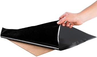 Infactory Tafel Folie 3x 1m Vinyl Tafelfolie Schwarz 200 X 40 Cm