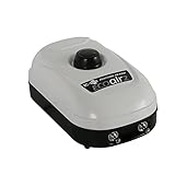 EcoPlus 126 GPH (480 LPH, 3W) Air Pump w/ 2 Outlets | Aquarium, Fish Tank, Fountain, Pond, Hydroponics