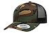 Yupoong Retro Trucker Hat & 2-Tone Snapback - 6606, by Flexfit (One SIze, Camo/Black)