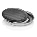 TECHEF - TRUE GRILL PAN SET (Standard & Dome) - Stovetop Nonstick Indoor/Outdoor Smokeless BBQ Grill Set, including a Grill Plate and Aluminum Drip Tray
