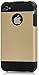 iSee Case iPhone 4S Case, iPhone 4 Case (TM) Luxury Tuff Super Armor Hybrid Dual Layer Protective Cover for Apple iPhone 4 4S(Gold)