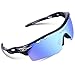 RIVBOS 801 Polarized Sports Sunglasses Sun Glasses with 5 Interchangeable Lenses for Men Women Baseball Cycling Runing …