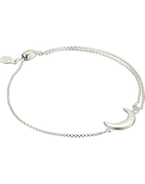 Womens Pull Chain Moon Bracelet
