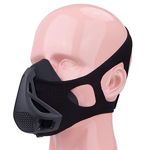 Lambow Workout Mask - High Altitude Elevation Simulation - for Gym, Cardio, Fitness, Running, Endurance and HIIT Training (sdvds) - Thumbnail 3
