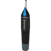 Remington Nose, Ear & Detail Trimmer with CLEANBoost Technology for Easy Washing, Eyebrow Trimming Comb Attachment, Black