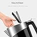 SHARDOR Electric Kettle, Stainless Steel Hot Water kettle, 1500W Fast Boiling with Auto Shut-off and Boil-Dry Protection（1.7 Liter）