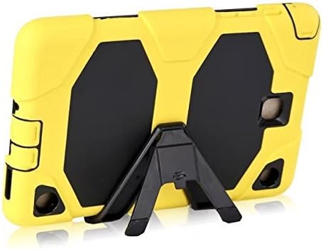 Galaxy Tab A 9.7" [T550] Case,Rugged High Impact Hybrid Drop Proof Armor Defender Full-body with screen protect Case Built in Kickstand for Samsung Galaxy Tab A 9.7" (SM-T550)(Yellow)