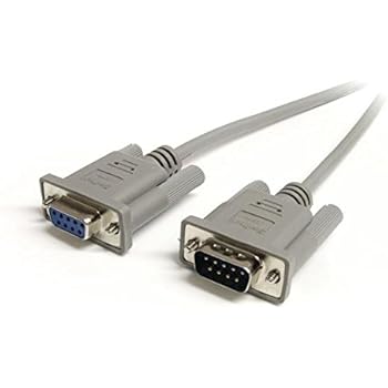 StarTech.com 10 ft Straight Through Serial Cable - M/F - Serial Extension Cable - DB-9 (M) to DB-9 (F) - 10 ft - Gray - MXT10010