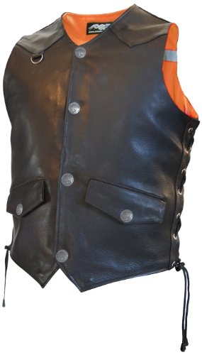 Missing Link Men's G2 D.O.C. Reversible Safety Vest (Black/Orange, Small)
