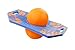 Flybar Pogo Trick Ball for Kids, Trick Bounce Board for Boys and Girls Ages 6+, Up to 160 lbs, Includes Pump, Easy to Carry Handle, Durable Plastic Deck Indoor, Outdoor Toy Pogo Jumper (Blue Dawn)