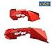 EAG JK Front Inner Fender Kit Sheet Metal Red 4PCS with Logo Cut Fit for 07-18 Jeep Wrangler JK