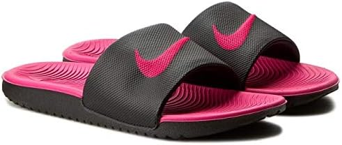 nike kawa slide black vivid pink