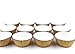 Eoonfirst Mini Foil Cupcake Liners Christmas Days Muffin Paper Baking Cups 300 Pcs (Gold)