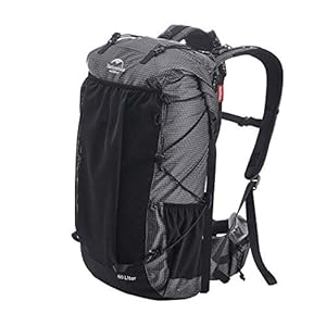 [Naturehike] 公式ショップ バックパック 登山 リュック ハイキングバッグ レインカバー付き (ブラック(60+5L))