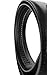 Hampton Men’s Genuine Leather Ratchet Belt Strap (One Size 28-44 Trim to Fit, Astro Black Leather)