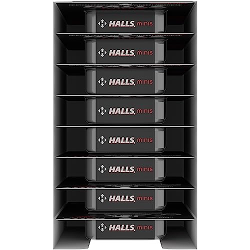 HALLS MINIS CHERRY FLAVOR SUGAR FREE COUGH DROPS, 8 PACKS OF 24 DROPS (192 DROPS TOTAL)