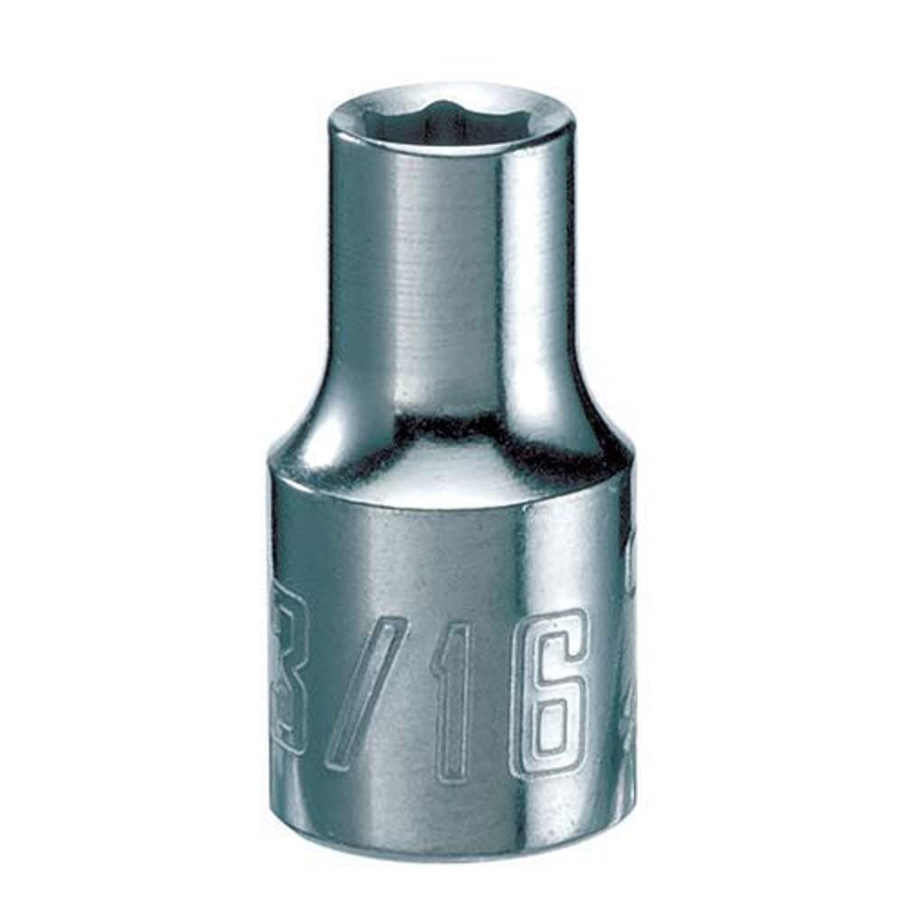 CRAFTSMAN Shallow Socket, SAE, 1/4-Inch Drive, 3/16-Inch, 6-Point (CMMT43491)