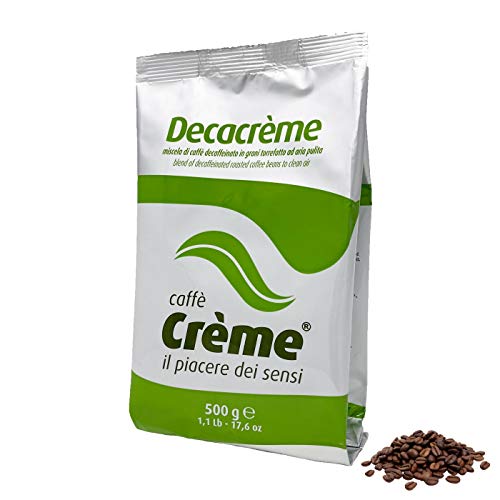 Caffé Créme Marke - Italienische Entkoffeinierte Kaffeebohnen "Decacréme" 500 g