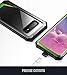 Poetic Galaxy S10 Rugged Clear Case, Full-Body Hybrid Bumper Cover, Support Wireless Charging, Without Built-in-Screen Protector, Guardian Series, Case for Samsung Galaxy S10 2019, Green