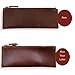 XIDUOBAO Handmade Retro Genuine Leather Pencil Pouch Vintage Soft Genuine Leather Pencil Pen Case Pouch Holder Bag. (02)