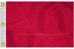 A.G.A.S MANUFACTURING GROUP AGAS OG Red Golf Flags Mini with Grommets 14x20 inch - Printed Single Sided 200D Nylon - Double Sewn Edges - Golf Flags with Canvas Heading and 3 Brass Grommets - Practice Pin Flags - Putting Green Flags - Waterproof Putting Green Flags Mini Pin Flags For Yard - Golf Flag for Driving Range Backyard