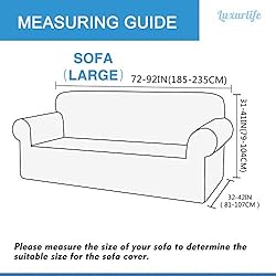 Luxurlife Super Stretch Sofa Covers Stylish Couch