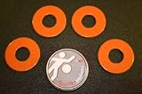 RiverCity Pitching Washers: (4) Orange 2.5 Inch Washers