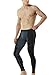 TSLA TM-MUP79-BKH_Large Men's Mesh-Panel Compression Pants Baselayer Cool Dry Sports Tights Leggings