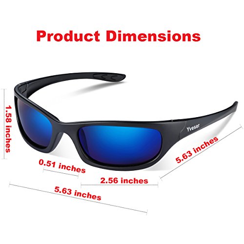 Yveser Polarisierte Sonnenbrille Sportbrille mit UV400 Schutz für Herren & Damen - Autofahren Laufen Radfahren Angeln… – Bild 4