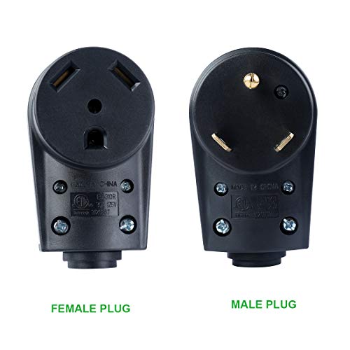 Livtor 30 Amp RV Plug RV Receptacle Camper Plug Replacement Male and