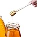 Dealglad 50Pcs Portable 6 Inch Wooden Jam Honey Dipper Stirring Rod Honey Muddler Stick Spoons