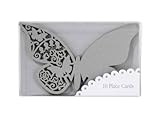 TALKING TABLES SOMETHING IN THE AIR SILVER 10-Pack Butterfly Place Cards