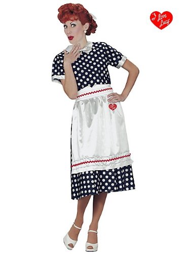 Fun World Women's I Love Lucy Classic Polka Dot Dress Costume