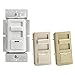 Leviton IllumaTech Dimmer Switch for 0-10V LED, Mark 7 Florescent Ballasts, wth LED Locator Light, IP710-DLZ, White with Ivory and Light Almond Faceplates