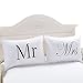Sleepwish Mr and Mrs Pillowcases Couples Pillowcases His and Hers Pillowcases Set of 2 Pillow Covers Wedding Gifts (20 x 30 inch)