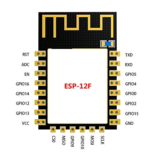 2pcs ESP8266 ESP-12F Serial WiFi Model for Arduino Wireless Transceiver Remote Port Network Development Board (ESP-12F)