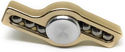 Fidget Spinner with Stainless Steel Beads | Smooth 3-5 Minute Spin Times | Novelty Toy For Relieving Stress, Anxiety, ADHD, OCD and Autism | Cutest Gift for 2017! (gold)