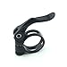 ODIER Bike Bicycle Quick Release SeatPost Clamp 34.9mm 31.8mm MTB Bike Road Bike Casual Bike Seatpost Clamp (31.8-Black-Hollow)