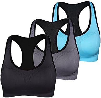 GAINFREE Sports Bras for Women with Padding Underwire Push up Padded Activewear Bra for Running Workout Gym