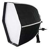 Fotodiox F60 Quick-Collapse Flash Softbox - 60cm (24in) Hexagon for Canon Speedlight & Nikon, Vivitar, Sunpack Flash etc.