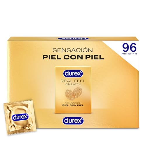 Preservativos Real Feel, sin látex, Pack 96 condones